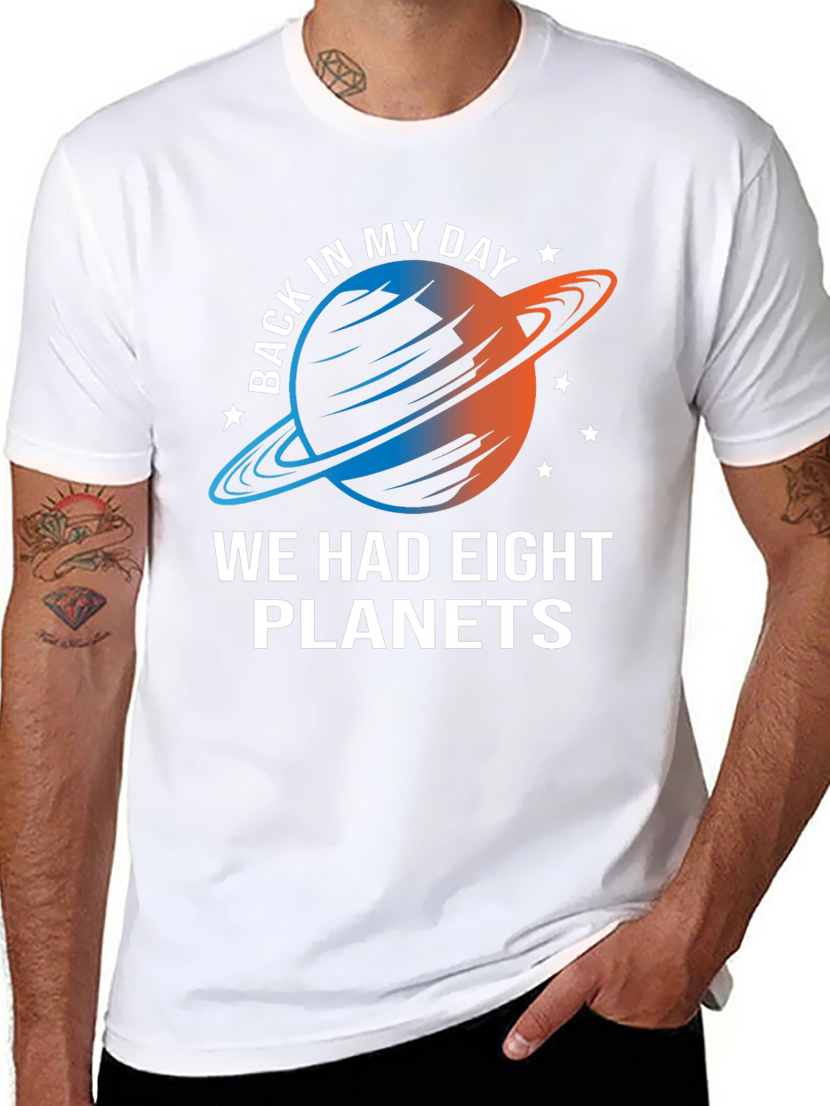 Eight Planets T-Shirt - Retro Space Tee