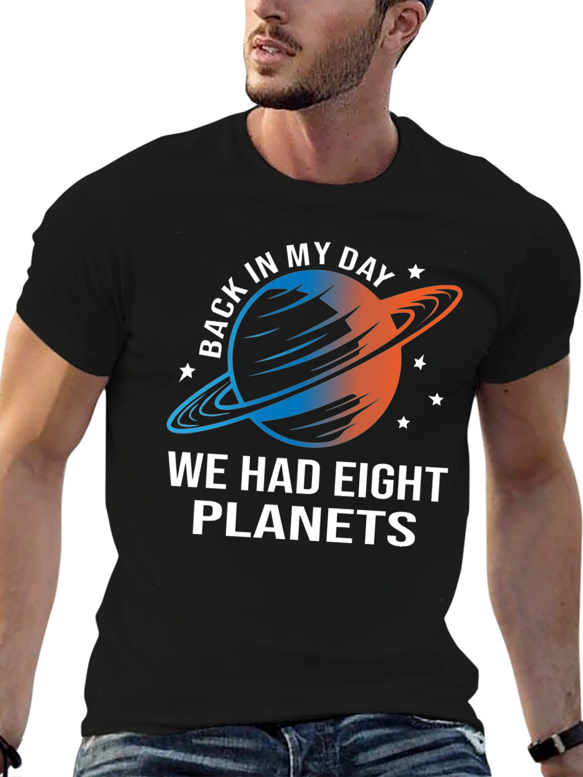 Eight Planets T-Shirt - Retro Space Tee
