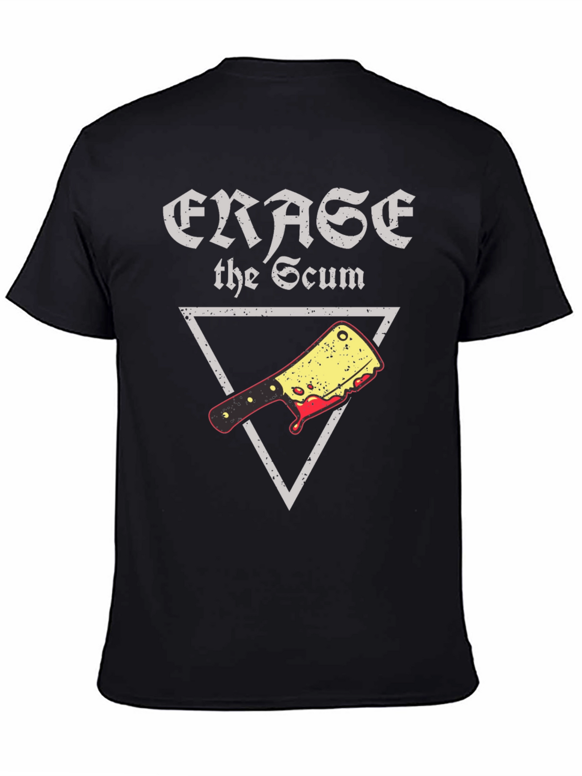 Erase the Scum Graphic Tee - Butcher Cleaver T-Shirt