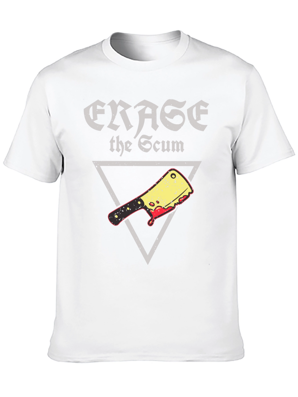 Erase the Scum Graphic Tee - Butcher Cleaver T-Shirt