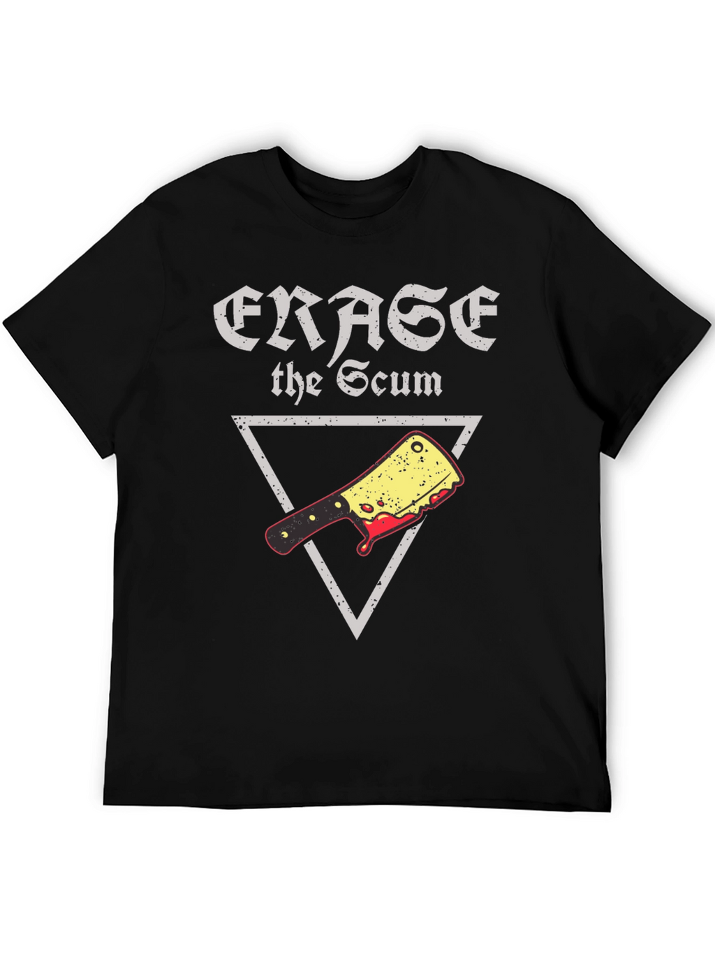 Erase the Scum Graphic Tee - Butcher Cleaver T-Shirt