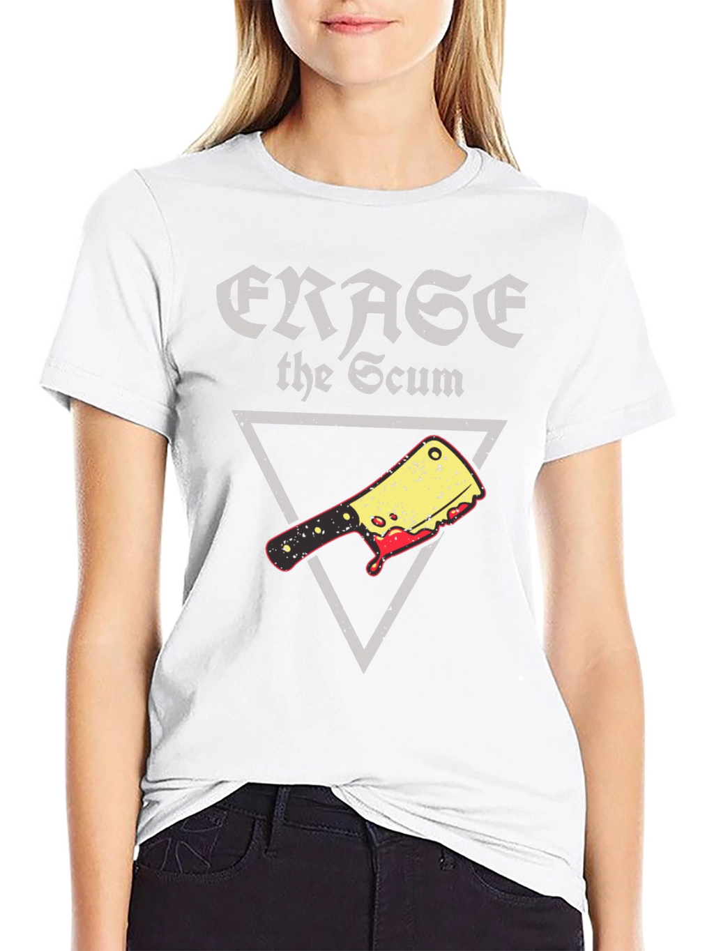 Erase the Scum Graphic Tee - Butcher Cleaver T-Shirt
