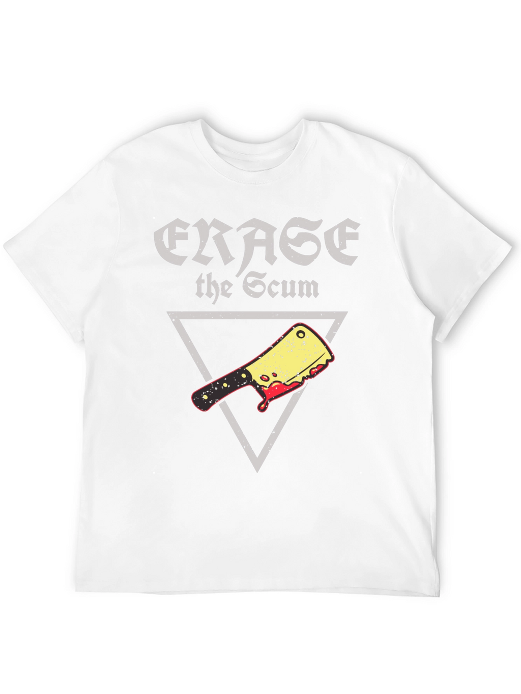 Erase the Scum Graphic Tee - Butcher Cleaver T-Shirt