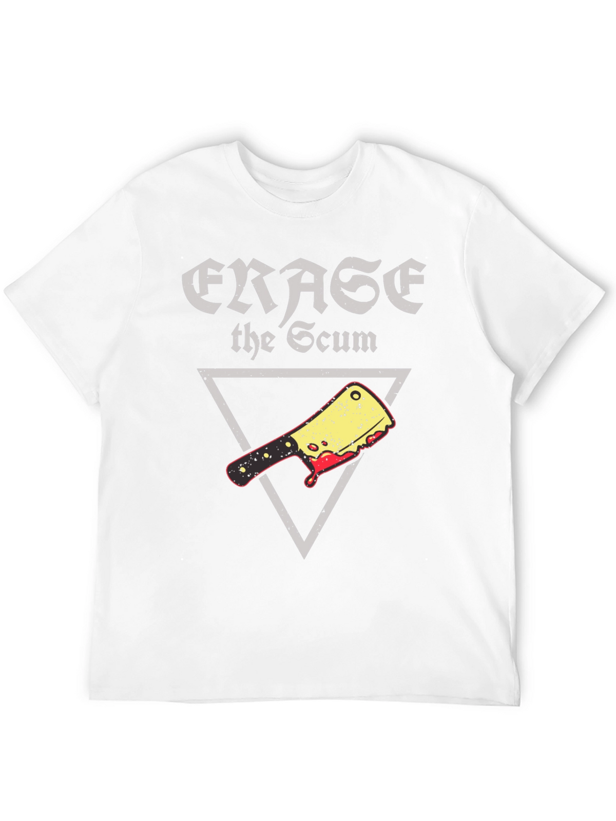 Erase the Scum Graphic Tee - Butcher Cleaver T-Shirt