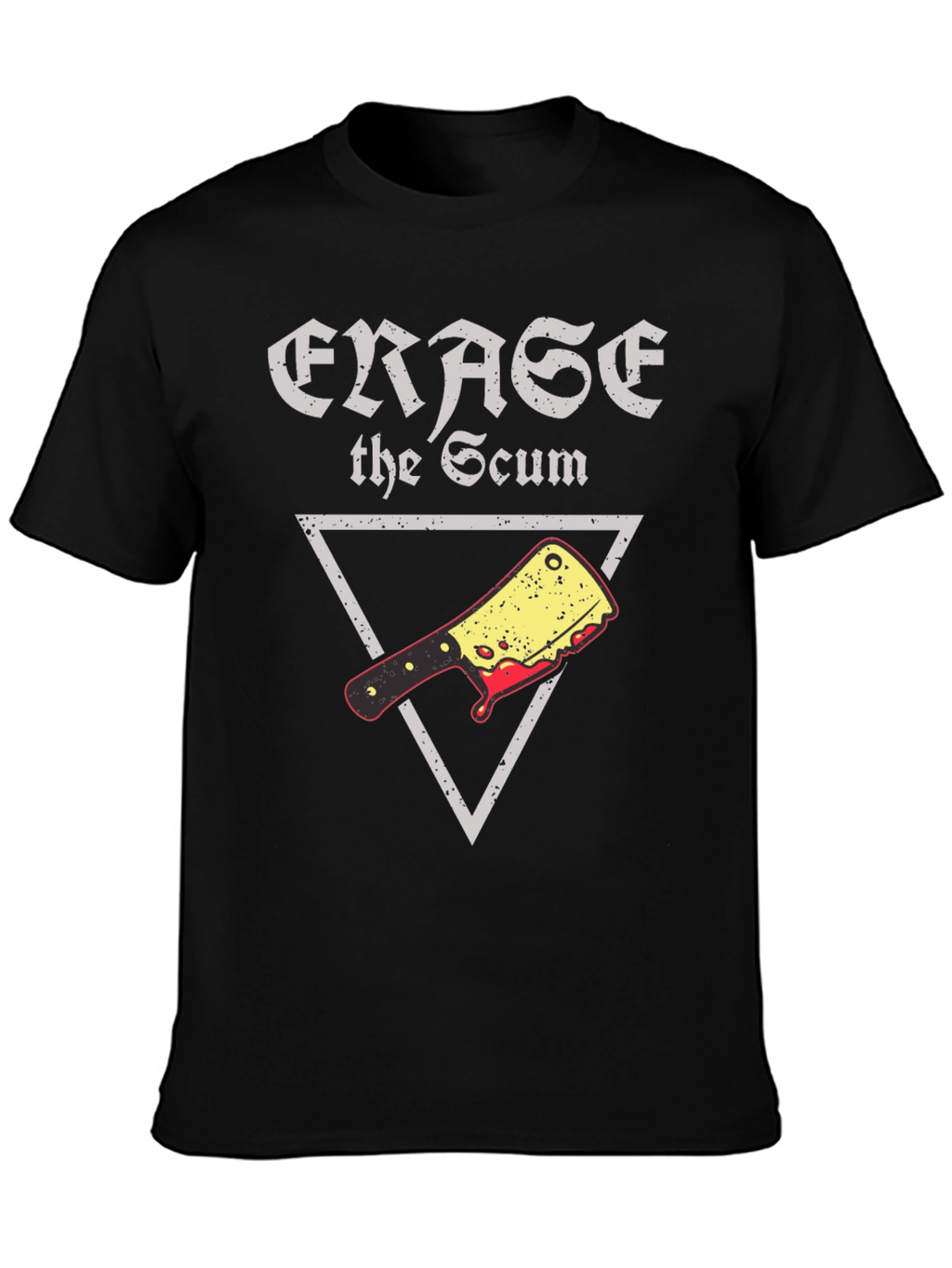 Erase the Scum Graphic Tee - Butcher Cleaver T-Shirt