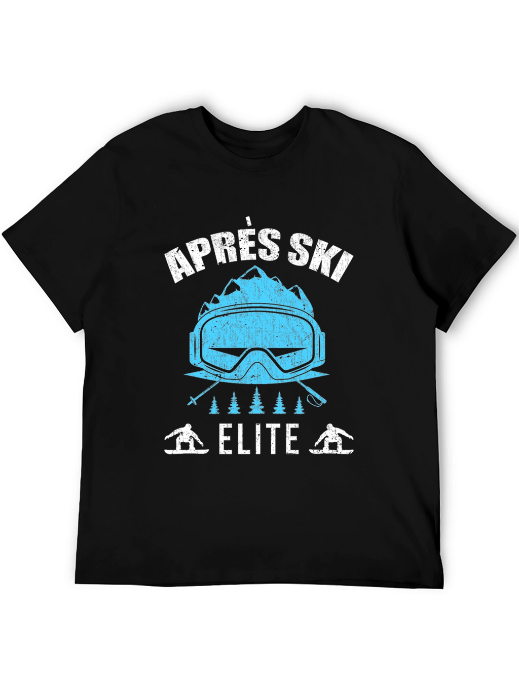 Après Ski Elite Graphic Tee - Black Cotton T-Shirt