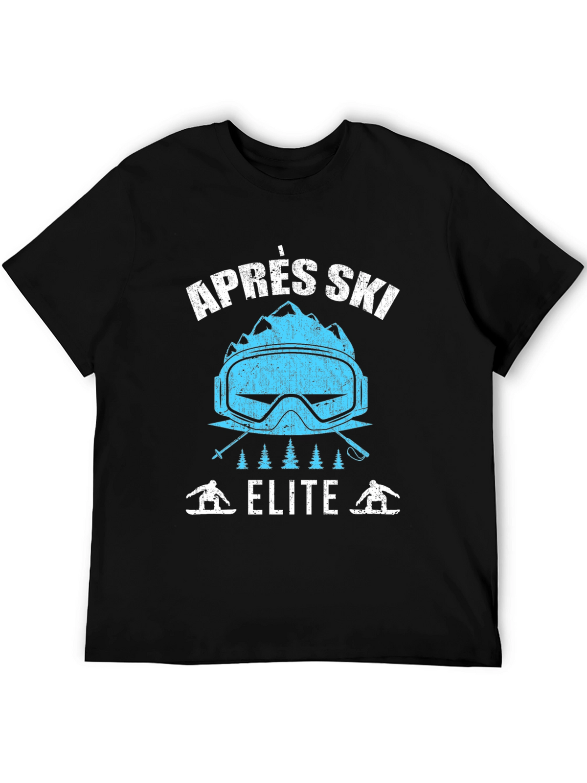 Après Ski Elite Graphic Tee - Black Cotton T-Shirt