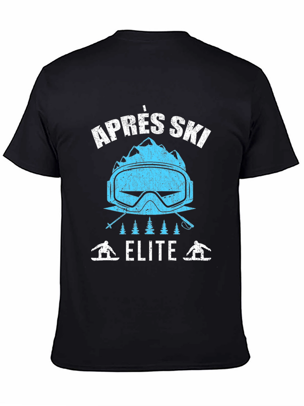 Après Ski Elite Graphic Tee - Black Cotton T-Shirt