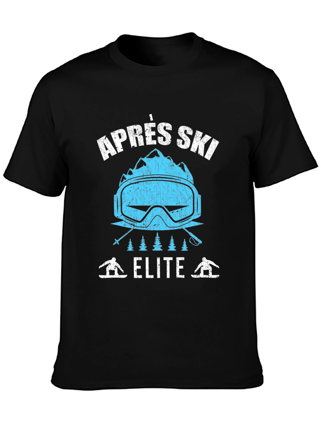 Après Ski Elite Graphic Tee - Black Cotton T-Shirt