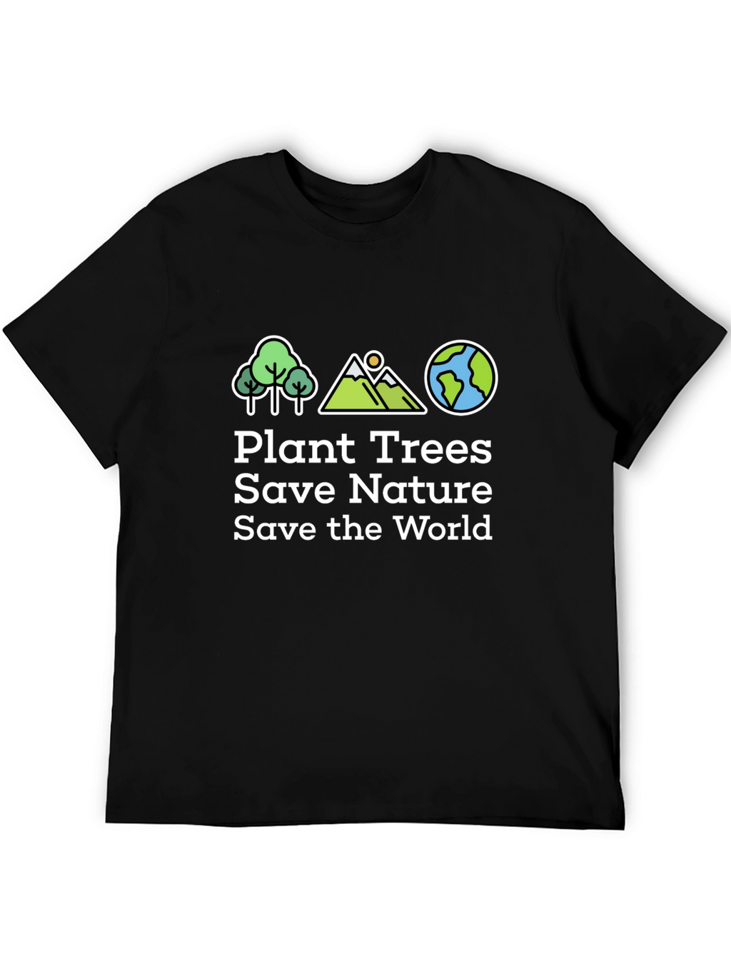 Eco-Friendly Plant Trees Save Nature Graphic T-Shirt