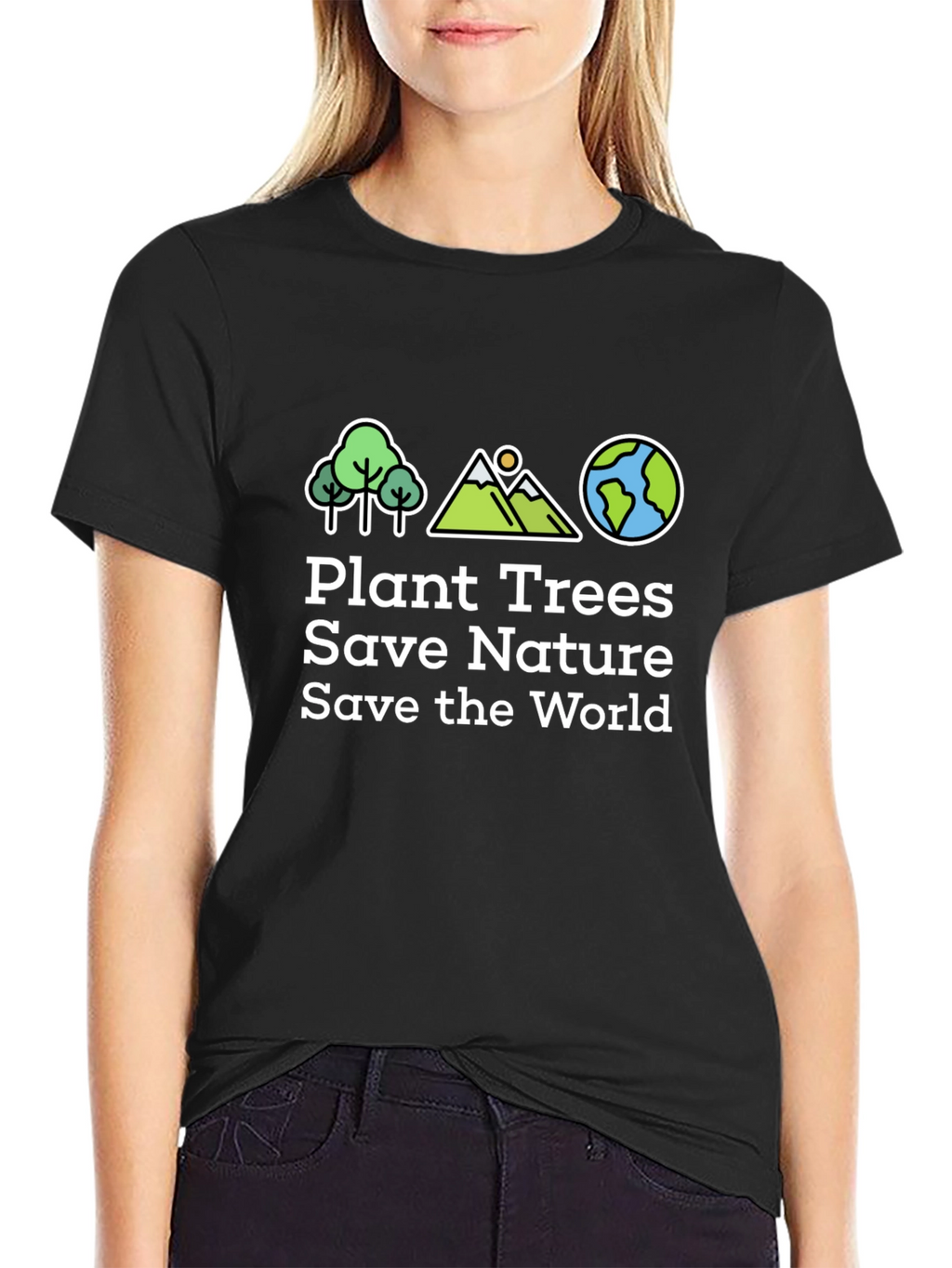 Eco-Friendly Plant Trees Save Nature Graphic T-Shirt