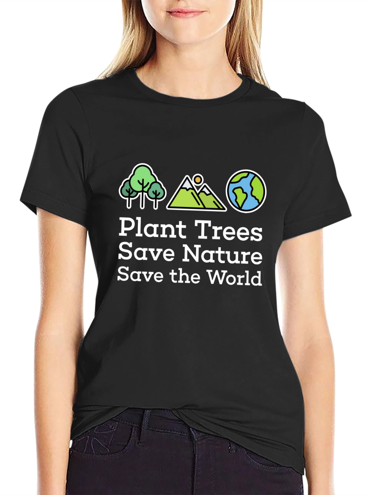 Eco-Friendly Plant Trees Save Nature Graphic T-Shirt