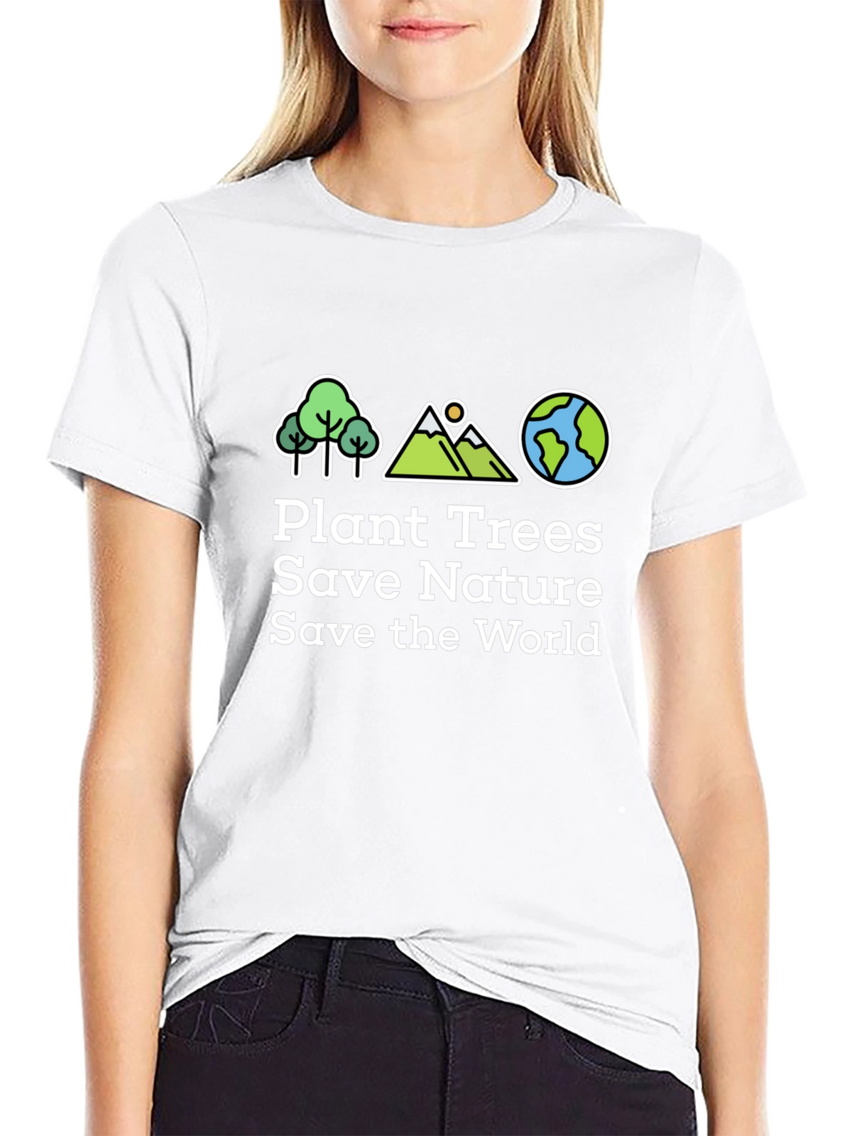 Eco-Friendly Plant Trees Save Nature Graphic T-Shirt