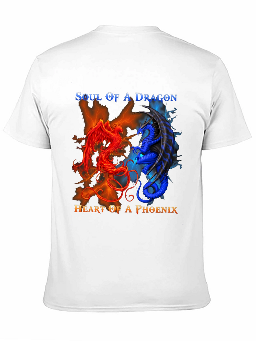 Soul of Dragon Heart of Phoenix Graphic Tee