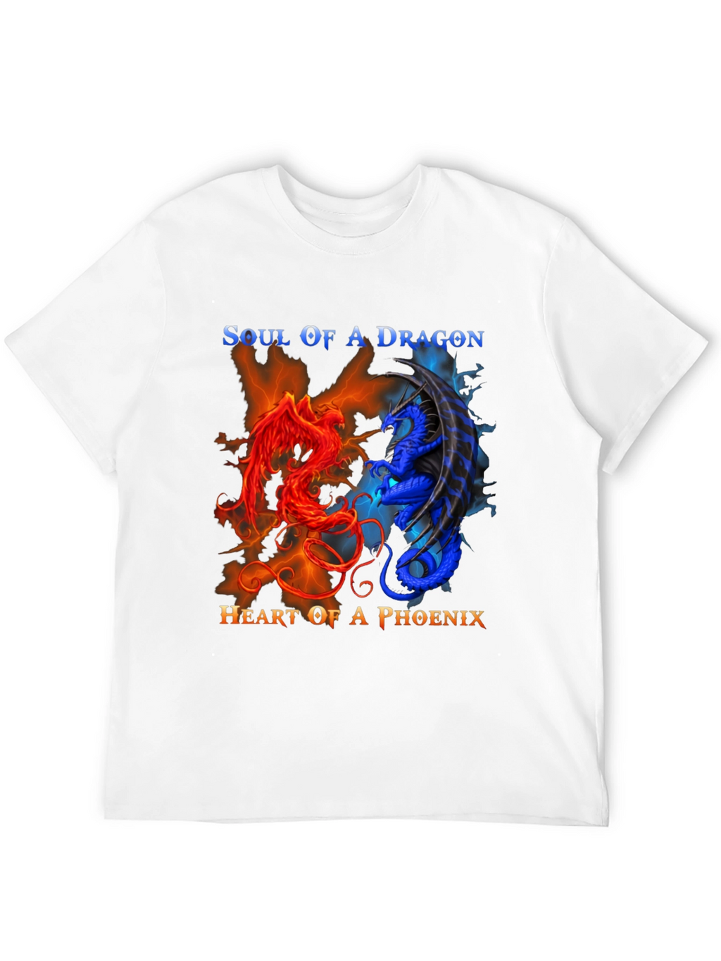 Soul of Dragon Heart of Phoenix Graphic Tee