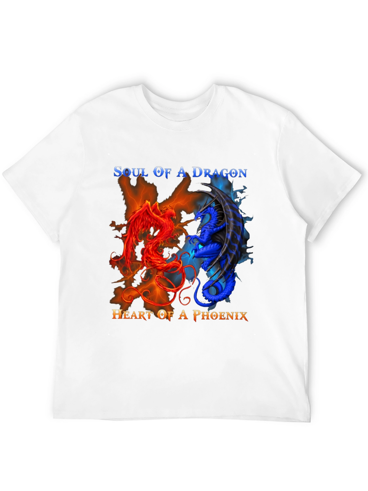 Soul of Dragon Heart of Phoenix Graphic Tee