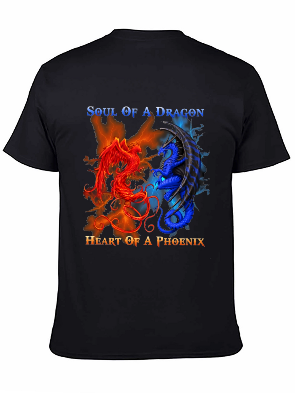 Soul of Dragon Heart of Phoenix Graphic Tee