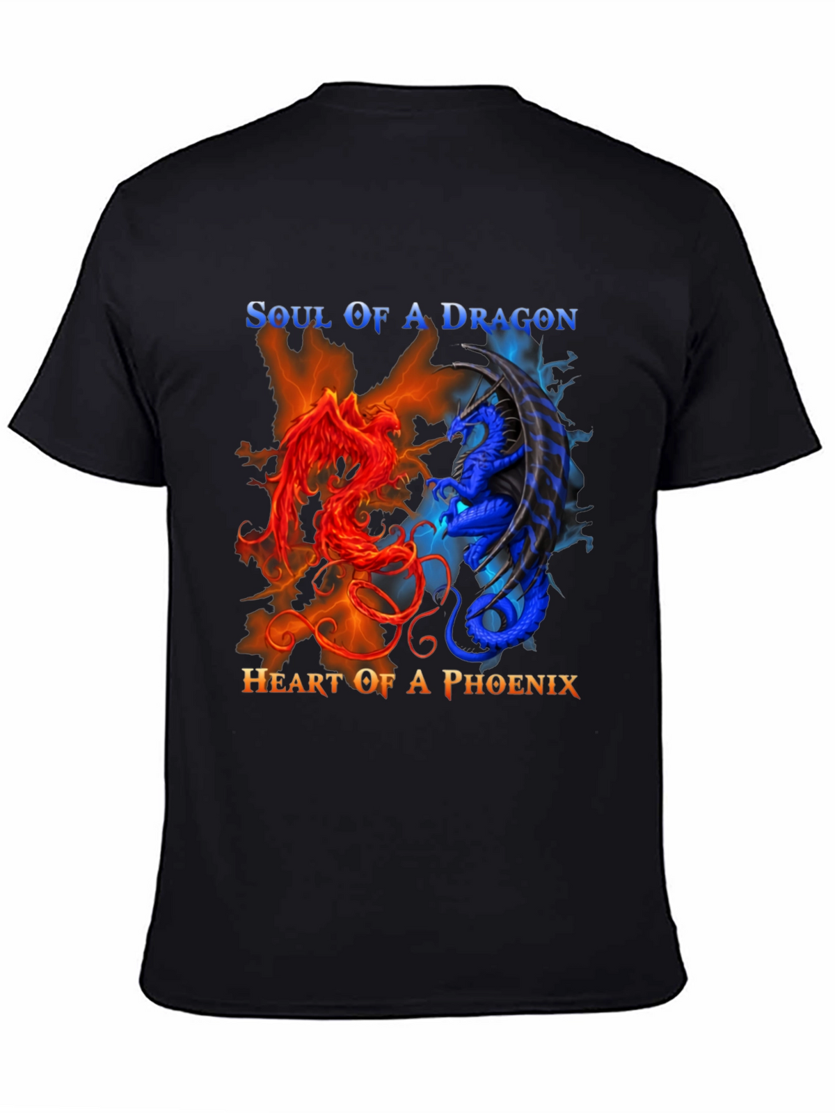 Soul of Dragon Heart of Phoenix Graphic Tee