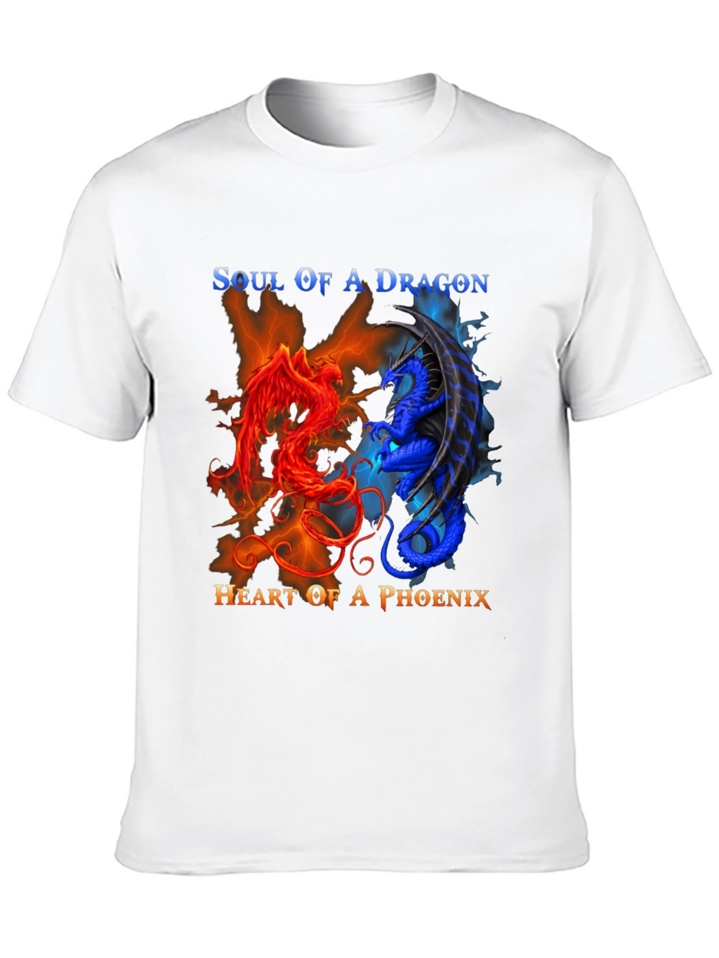 Soul of Dragon Heart of Phoenix Graphic Tee