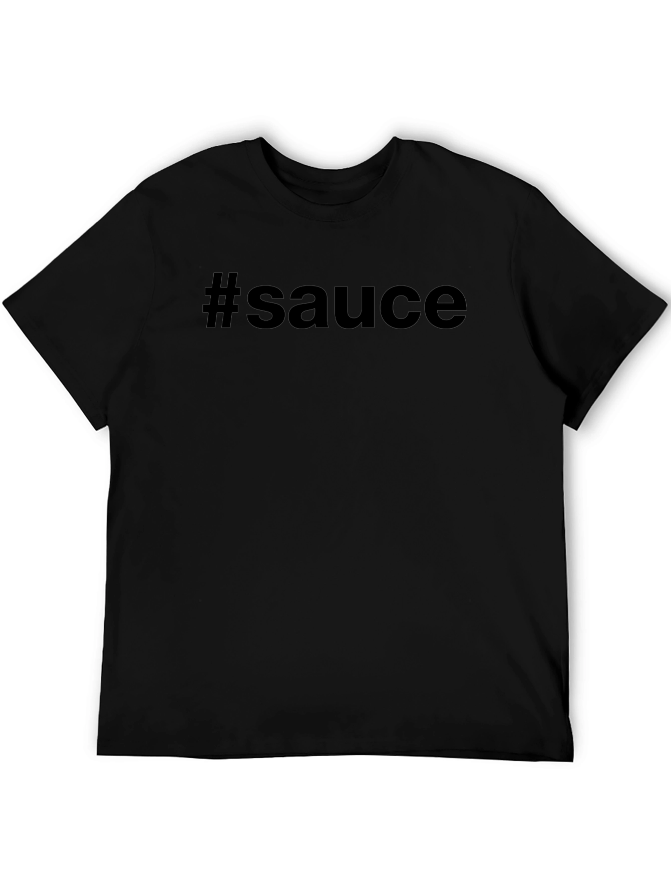 #Sauce Black Graphic Tee - Trendy Casual Style