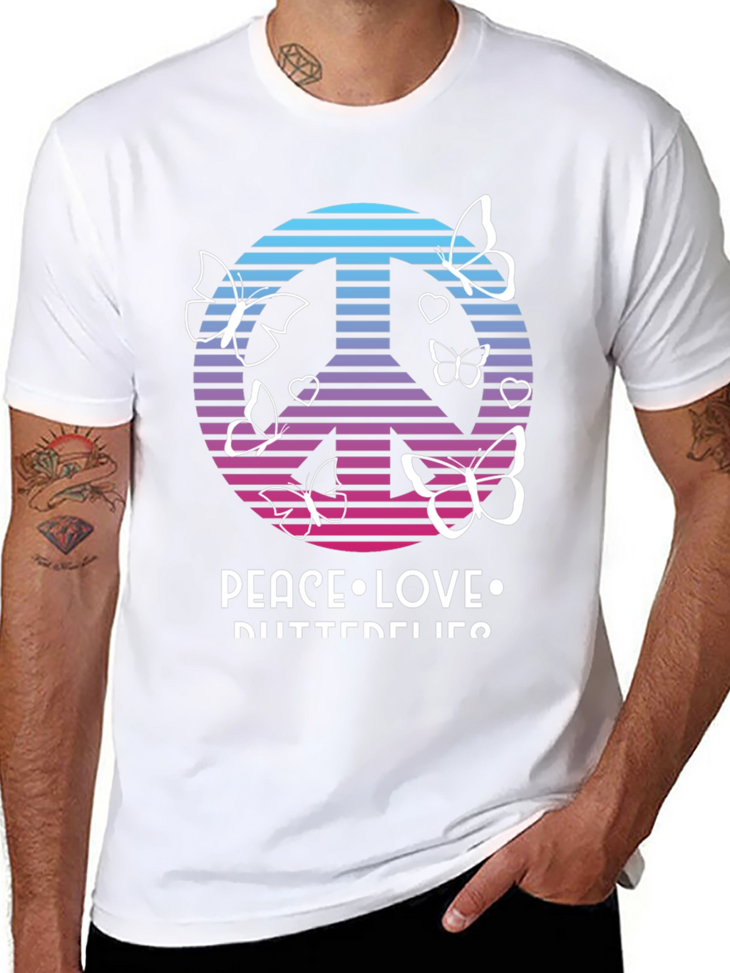 Peace Love Butterflies T-Shirt