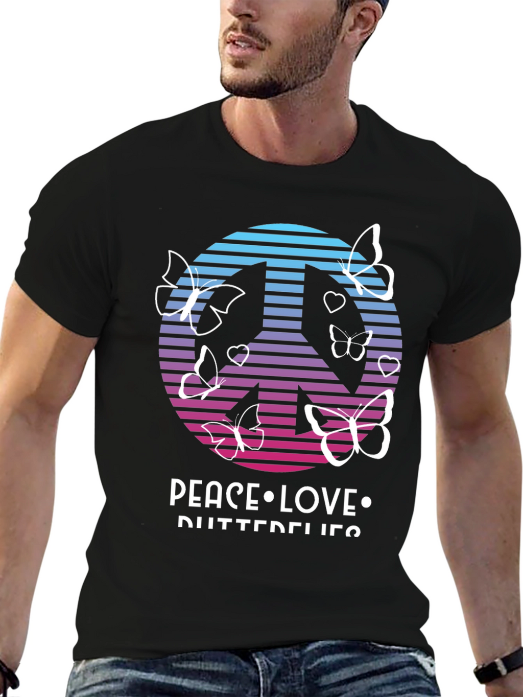 Peace Love Butterflies T-Shirt