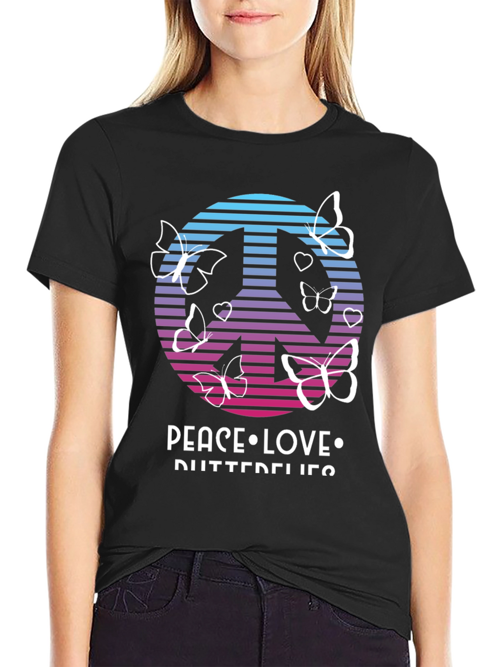 Peace Love Butterflies T-Shirt