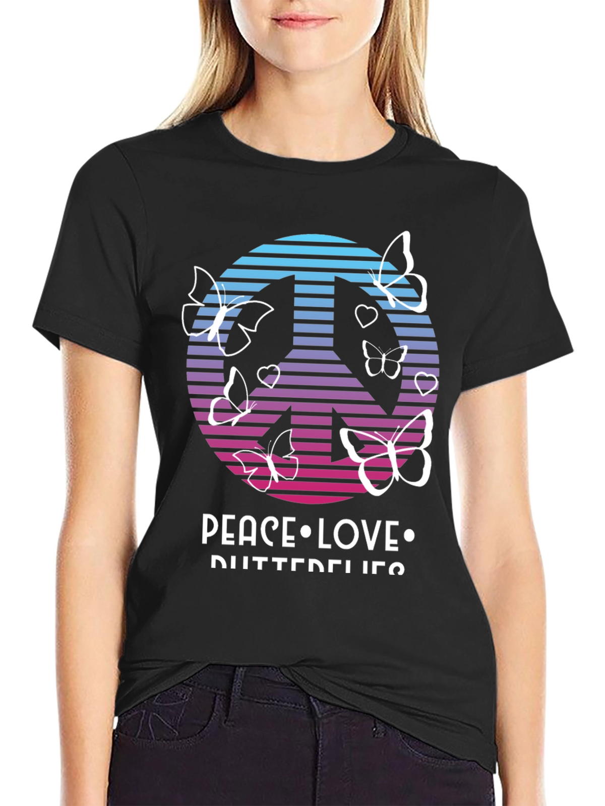 Peace Love Butterflies T-Shirt