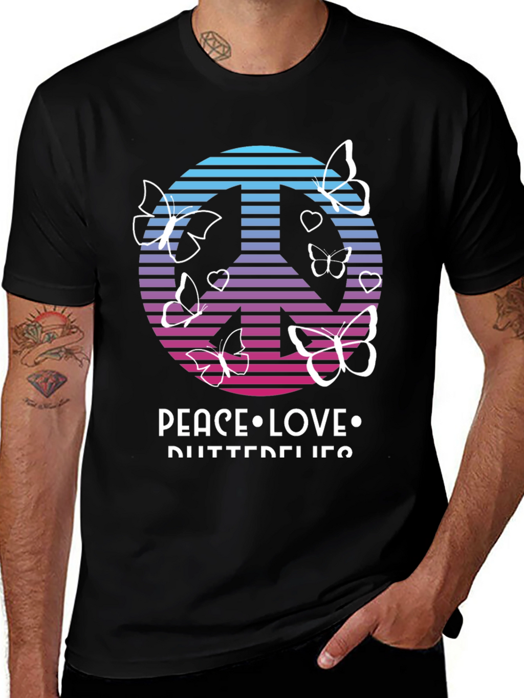 Peace Love Butterflies T-Shirt