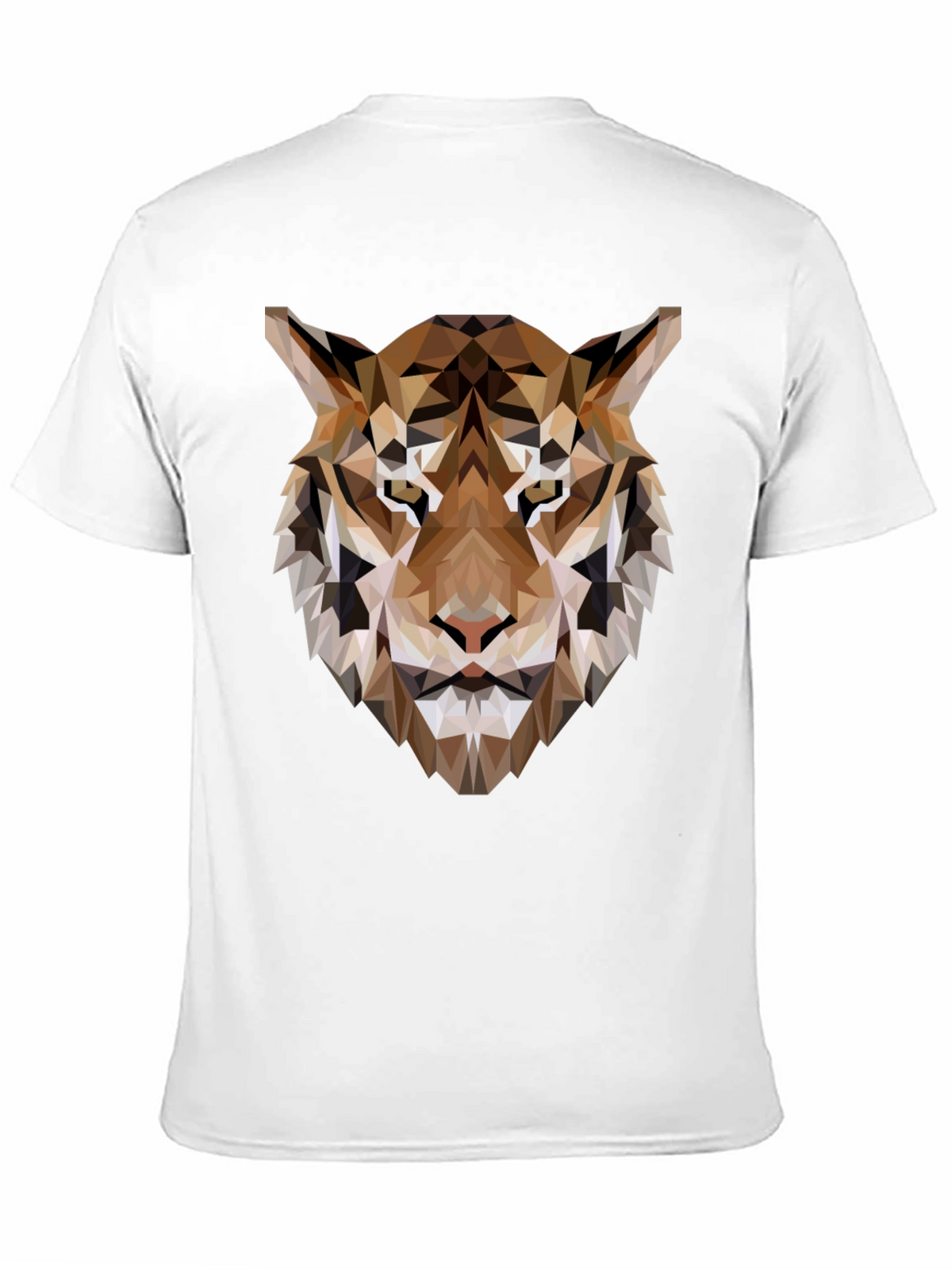 Geometric Tiger Graphic Tee - Modern Style