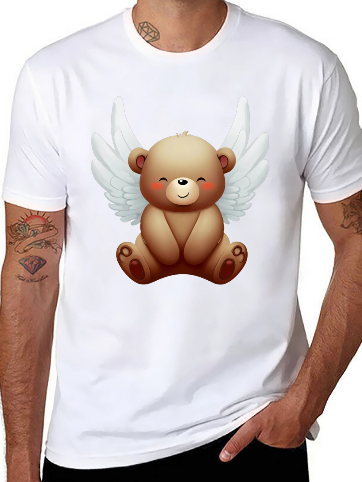 Angel Bear Graphic Tee - Cute & Comfy