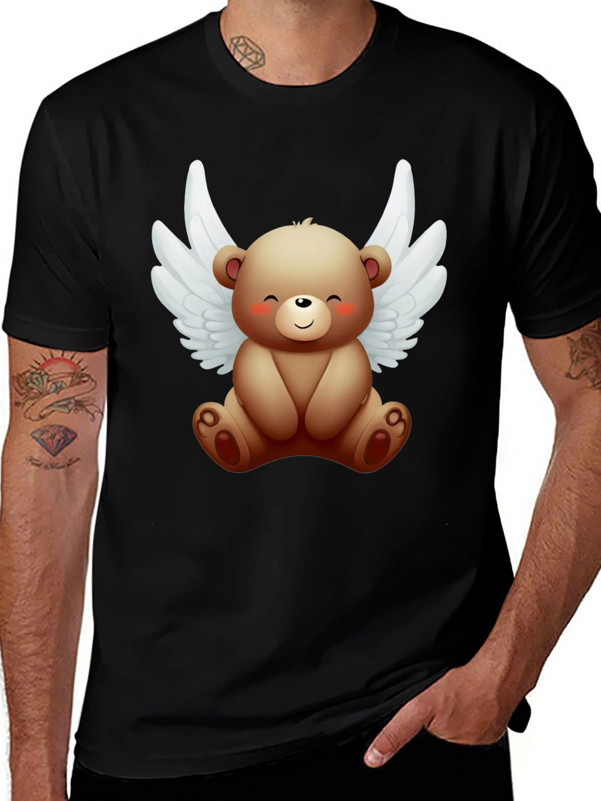 Angel Bear Graphic Tee - Cute & Comfy
