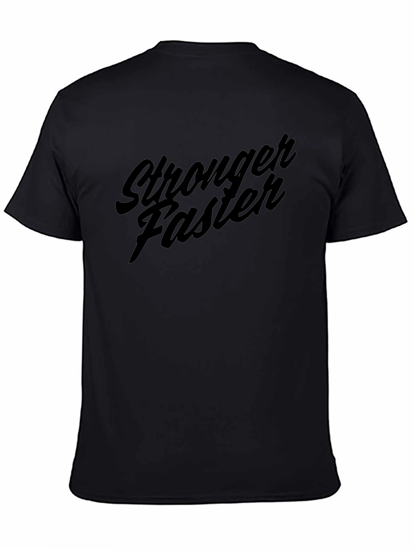 Stronger Faster Graphic Tee - Black