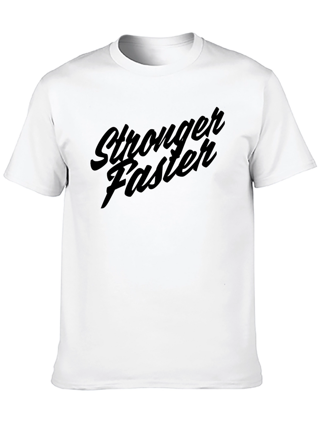 Stronger Faster Graphic Tee - Black
