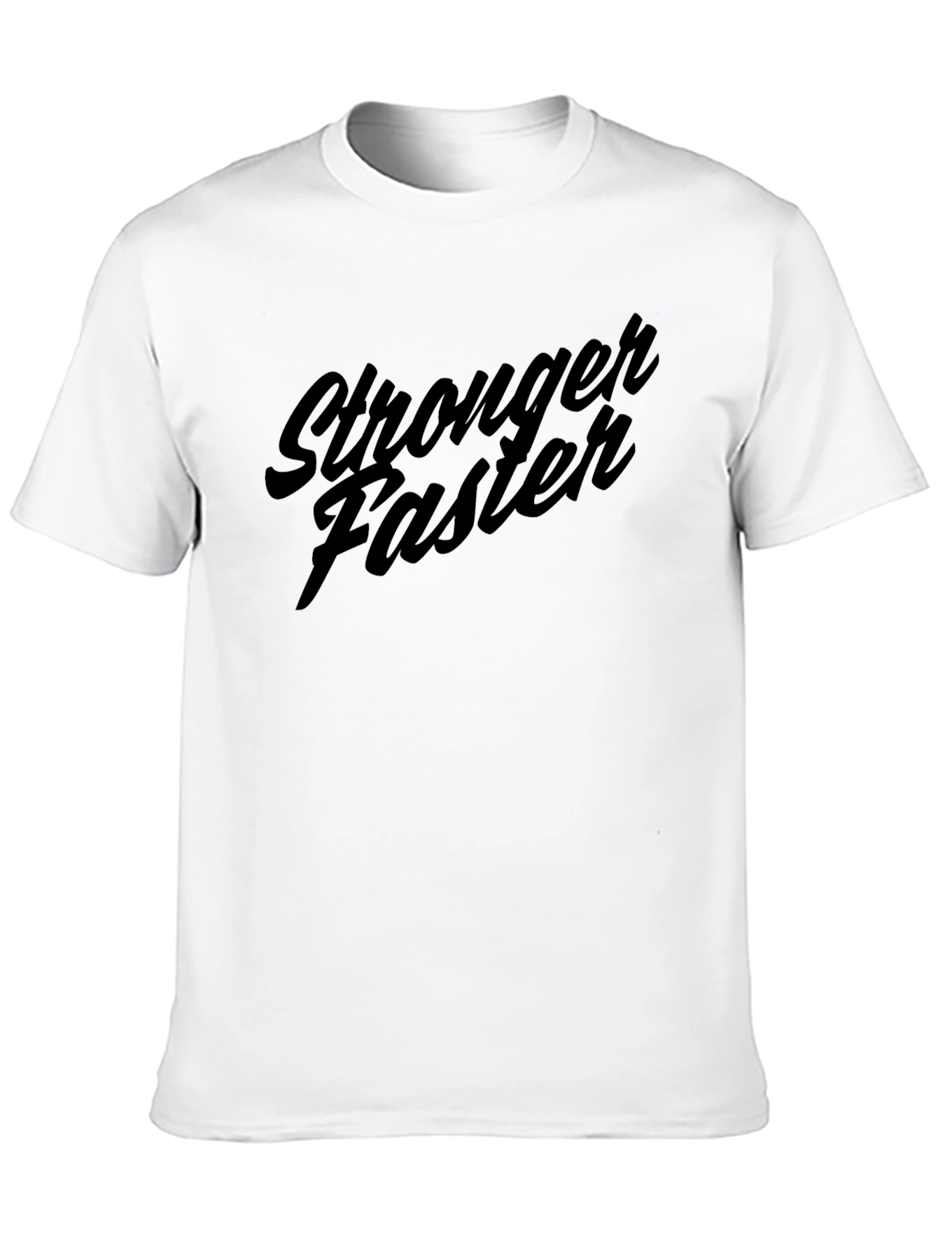 Stronger Faster Graphic Tee - Black