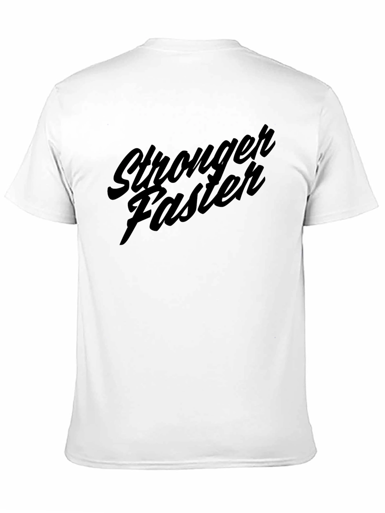 Stronger Faster Graphic Tee - Black