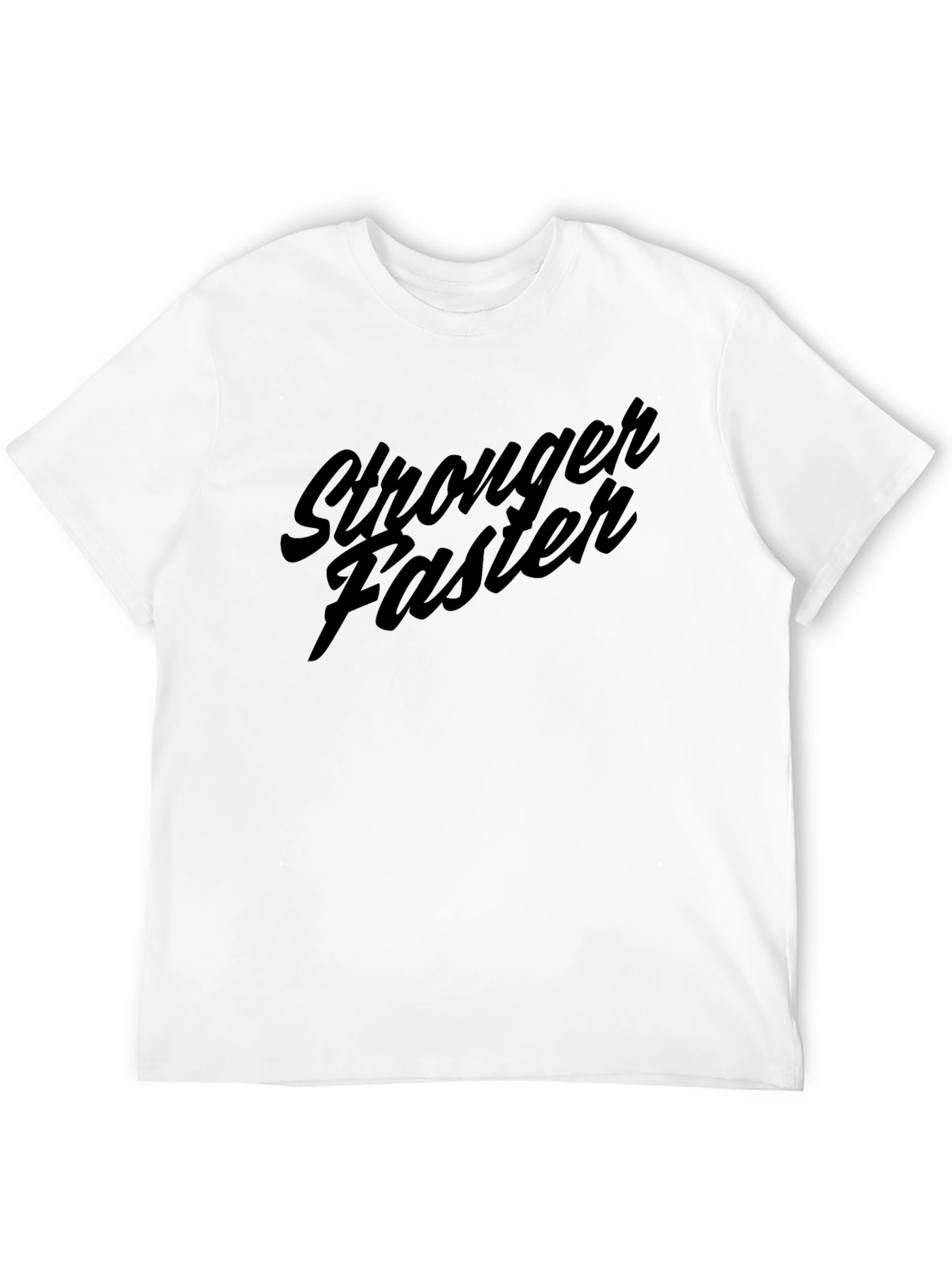 Stronger Faster Graphic Tee - Black