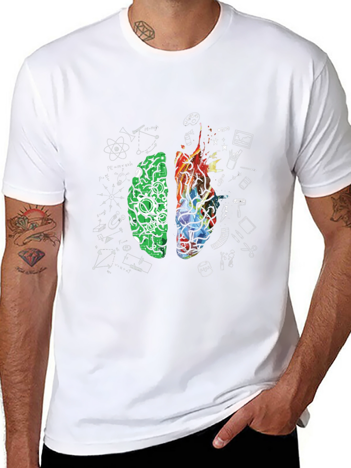 Dual Brain Function Graphic Tee