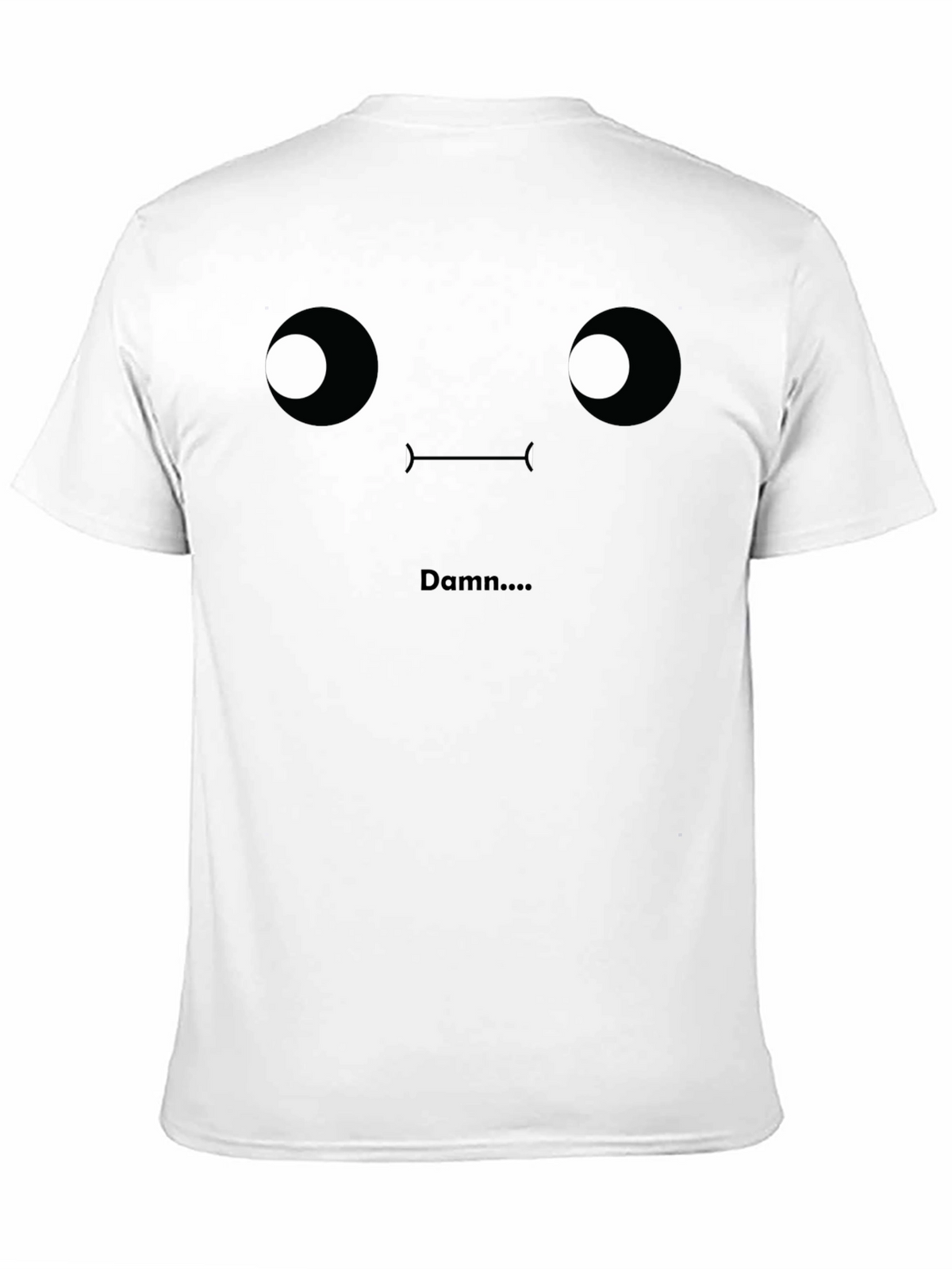 Damn T-Shirt - Funny Face Graphic Tee - Black