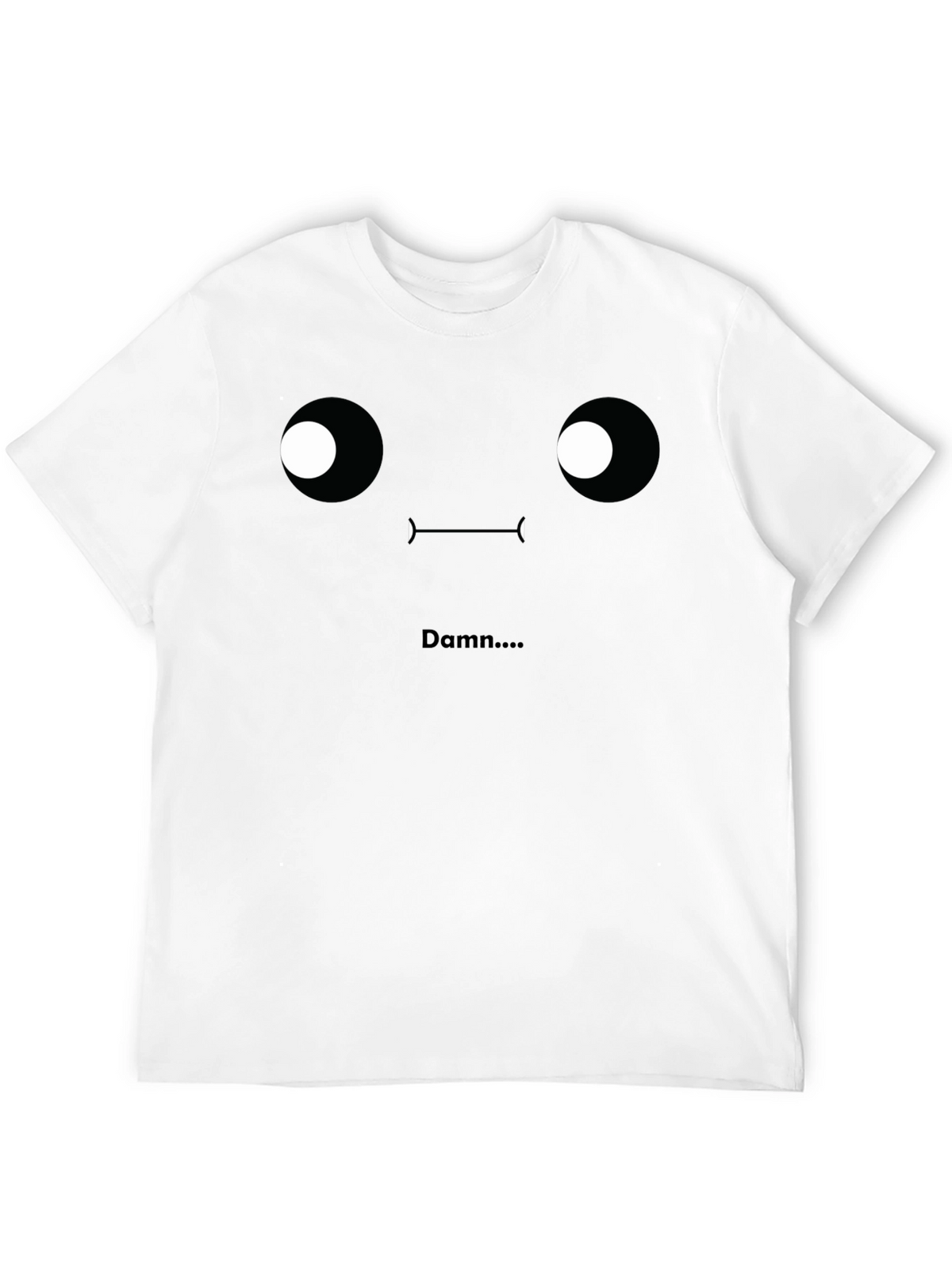 Damn T-Shirt - Funny Face Graphic Tee - Black