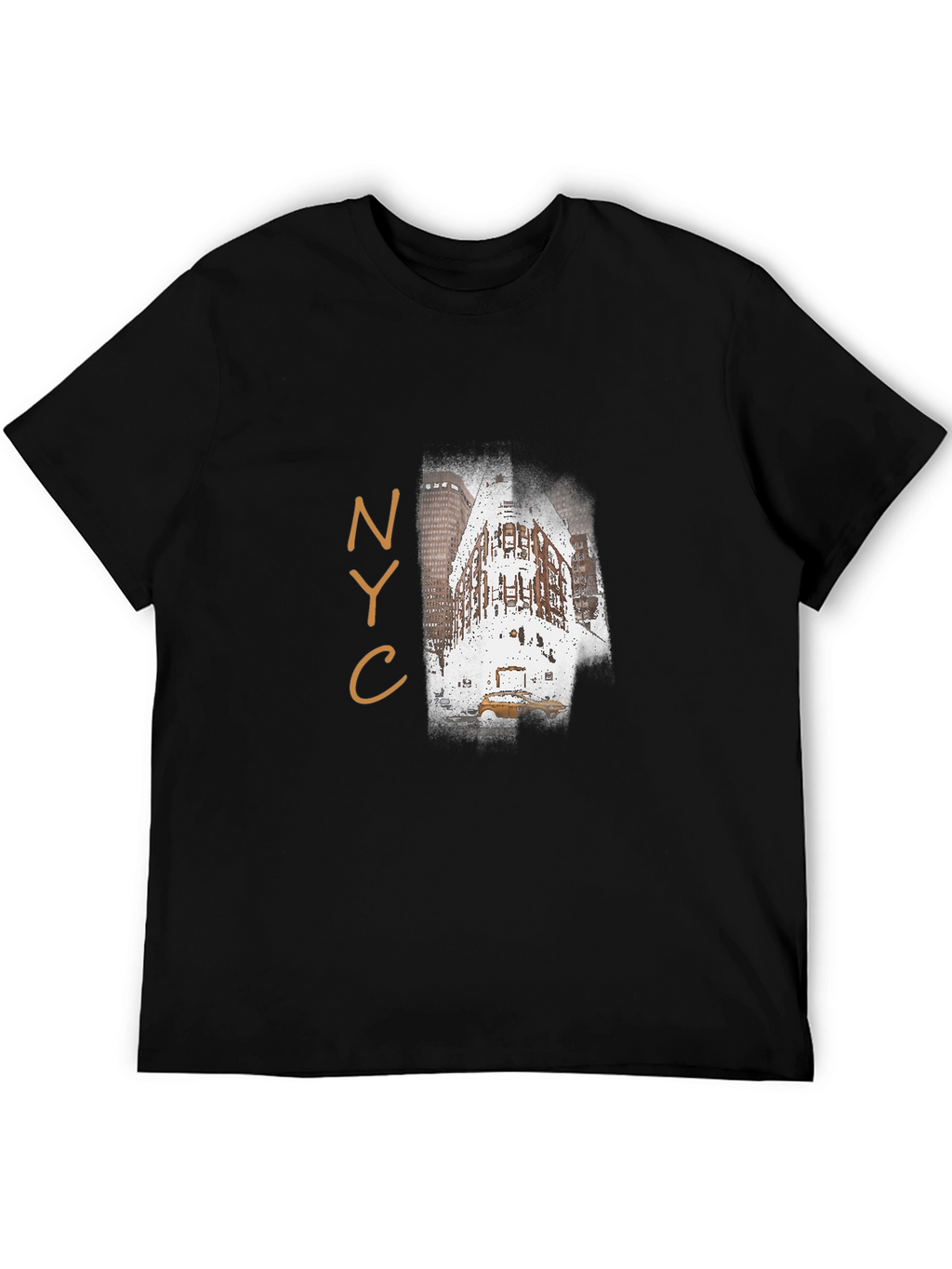 NYC Landmark T-Shirt - Mens Black Graphic Tee