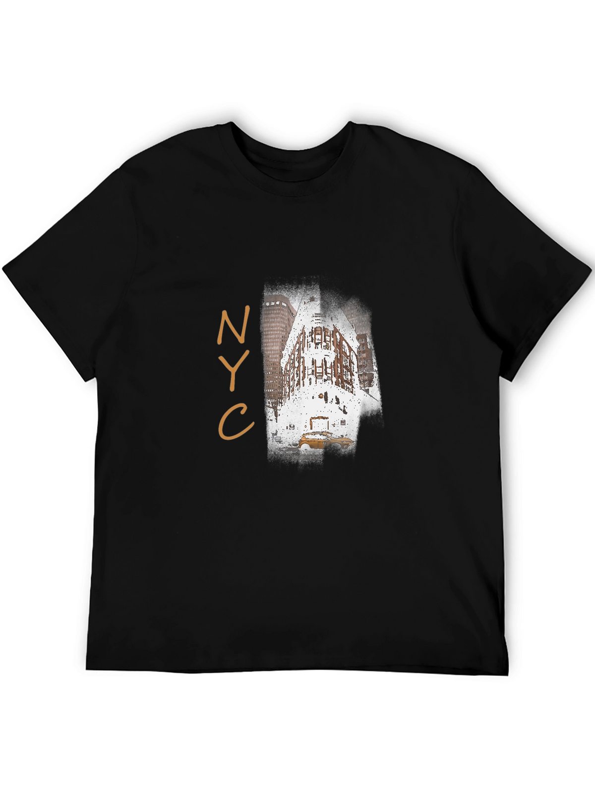 NYC Landmark T-Shirt - Mens Black Graphic Tee