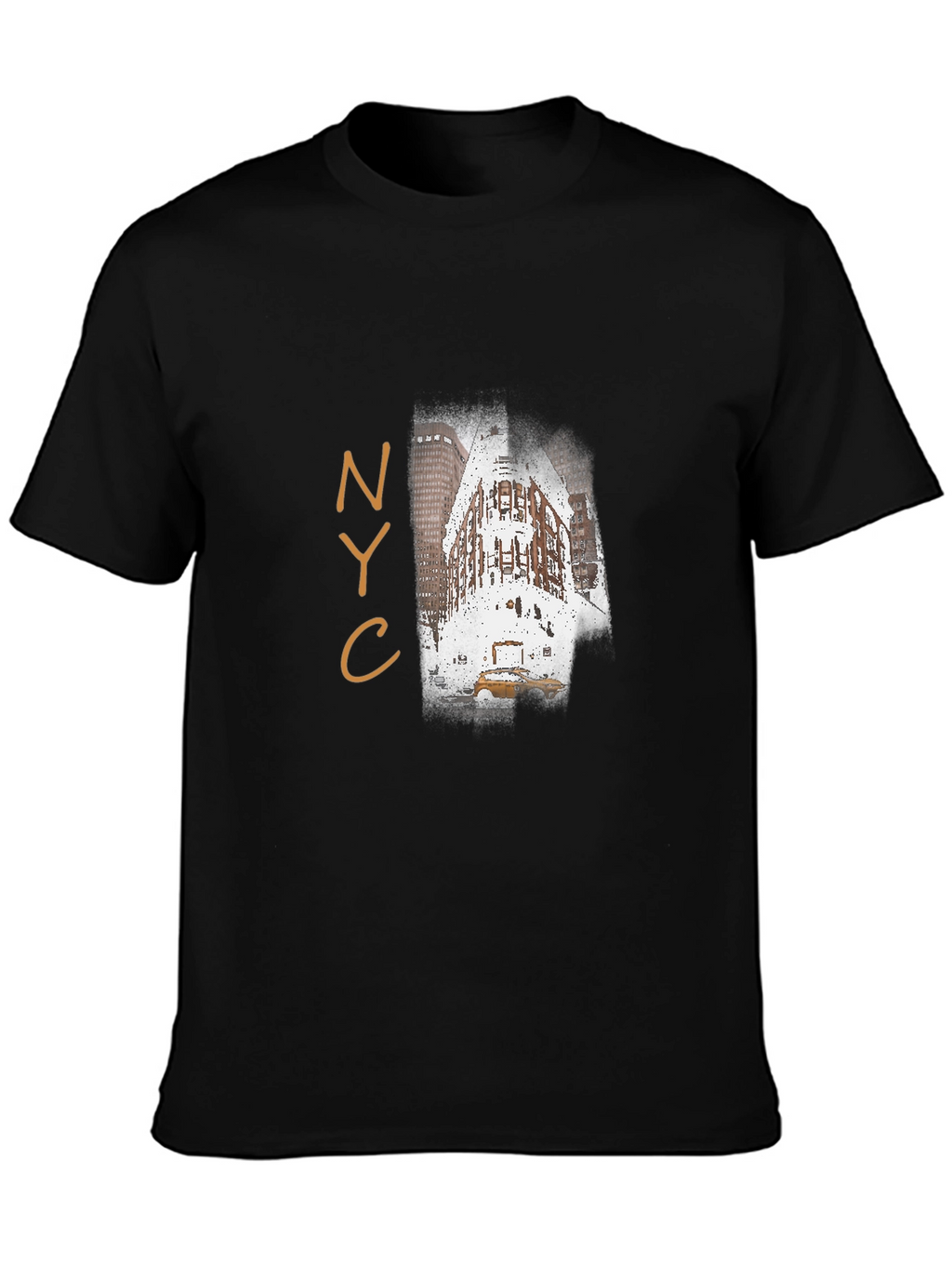 NYC Landmark T-Shirt - Mens Black Graphic Tee