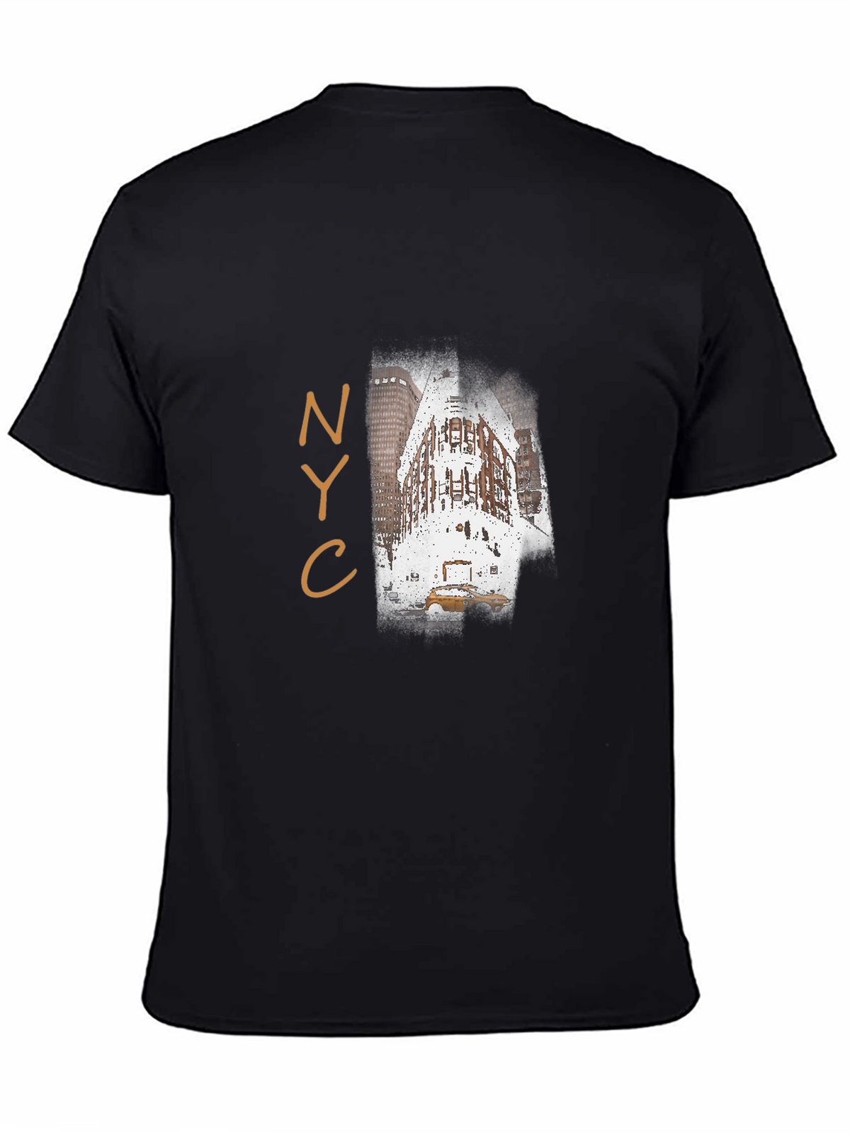NYC Landmark T-Shirt - Mens Black Graphic Tee