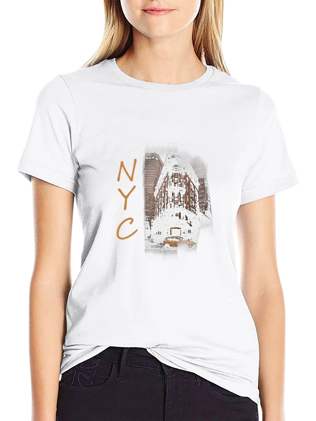 NYC Landmark T-Shirt - Mens Black Graphic Tee