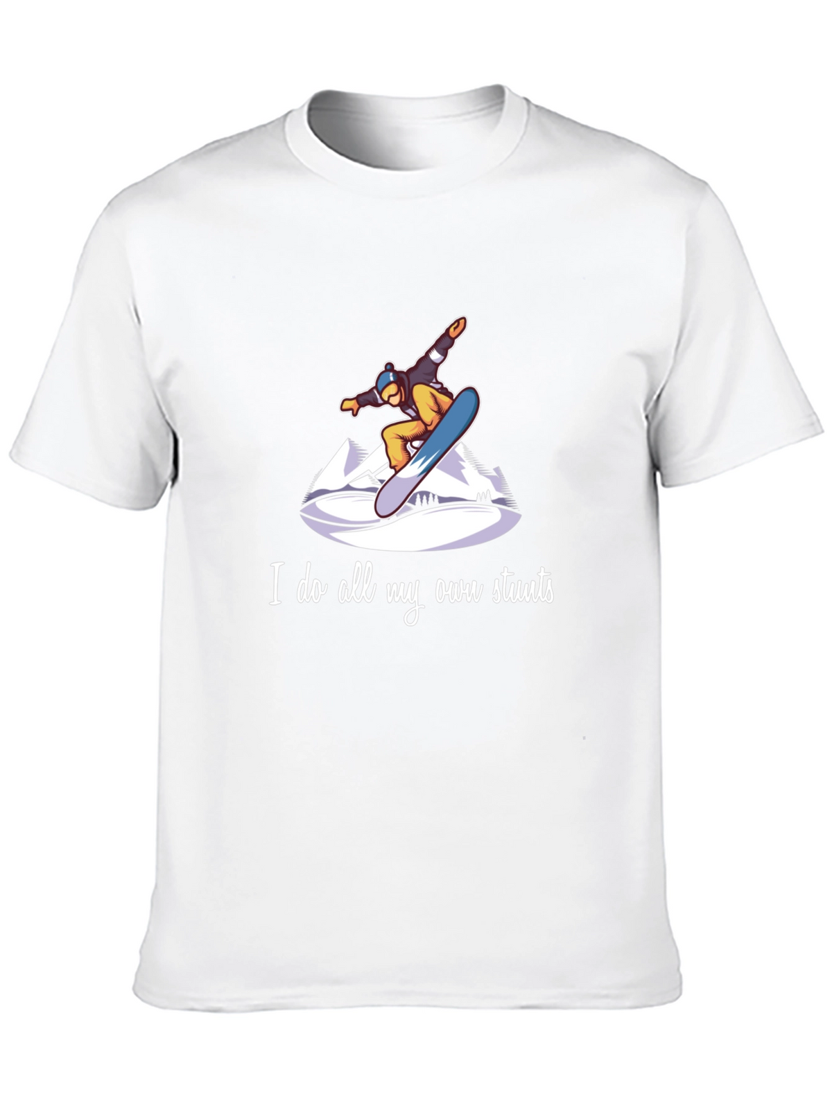 Snowboard Stunts T-Shirt - Unique Graphic Tee