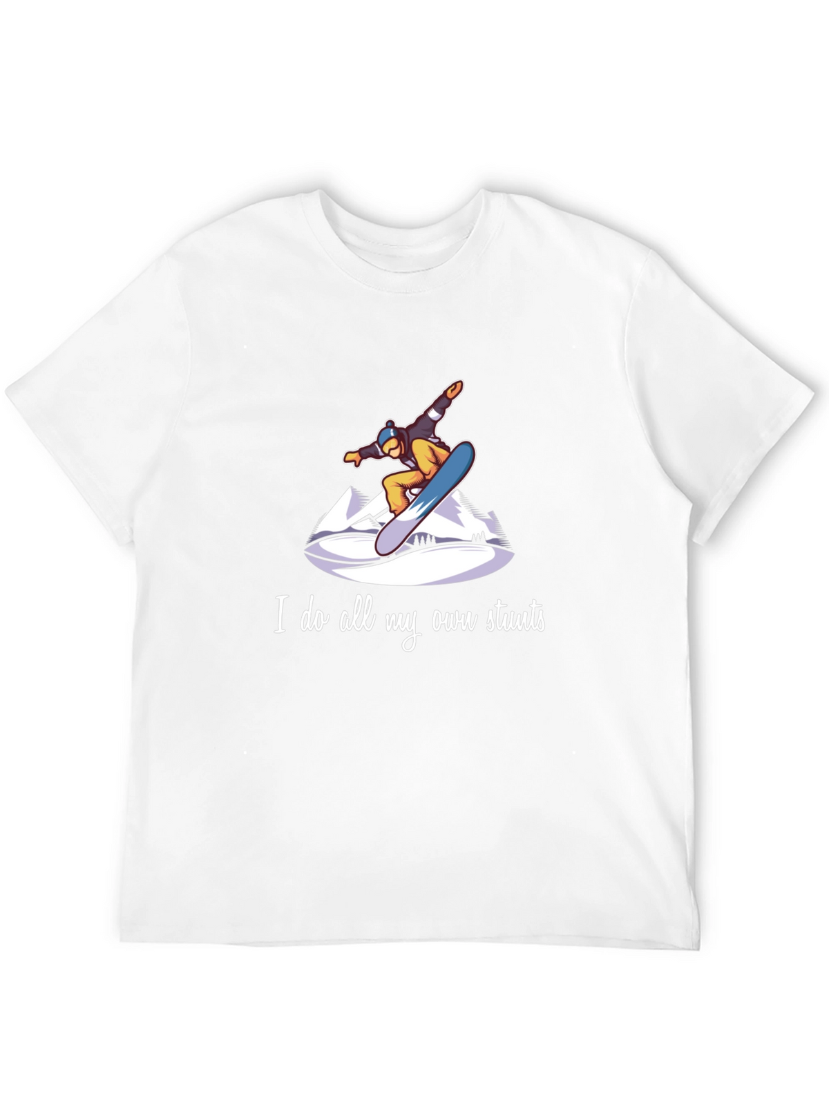 Snowboard Stunts T-Shirt - Unique Graphic Tee