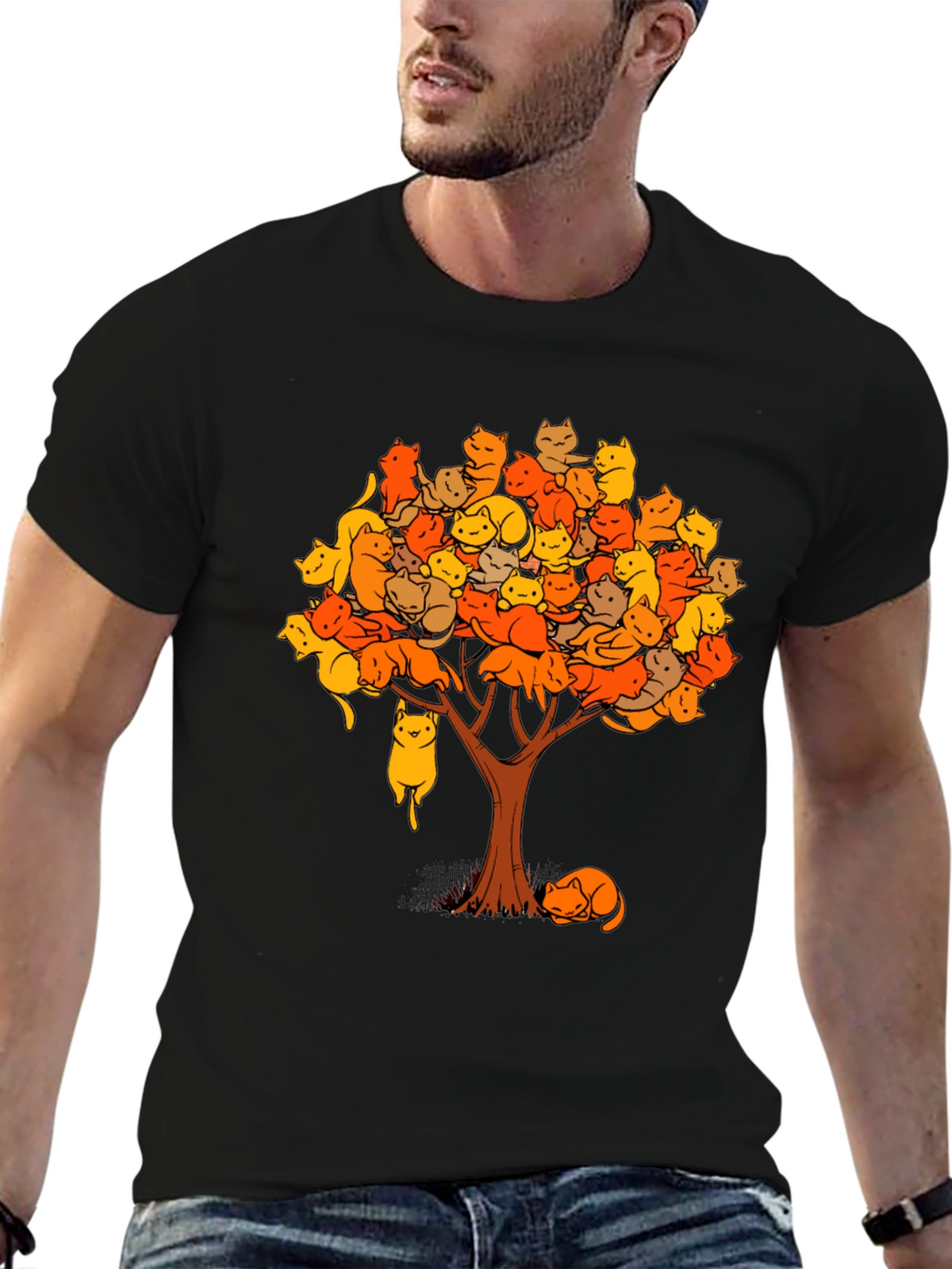 Cat Tree T-Shirt: Funny Cat Lover Tee