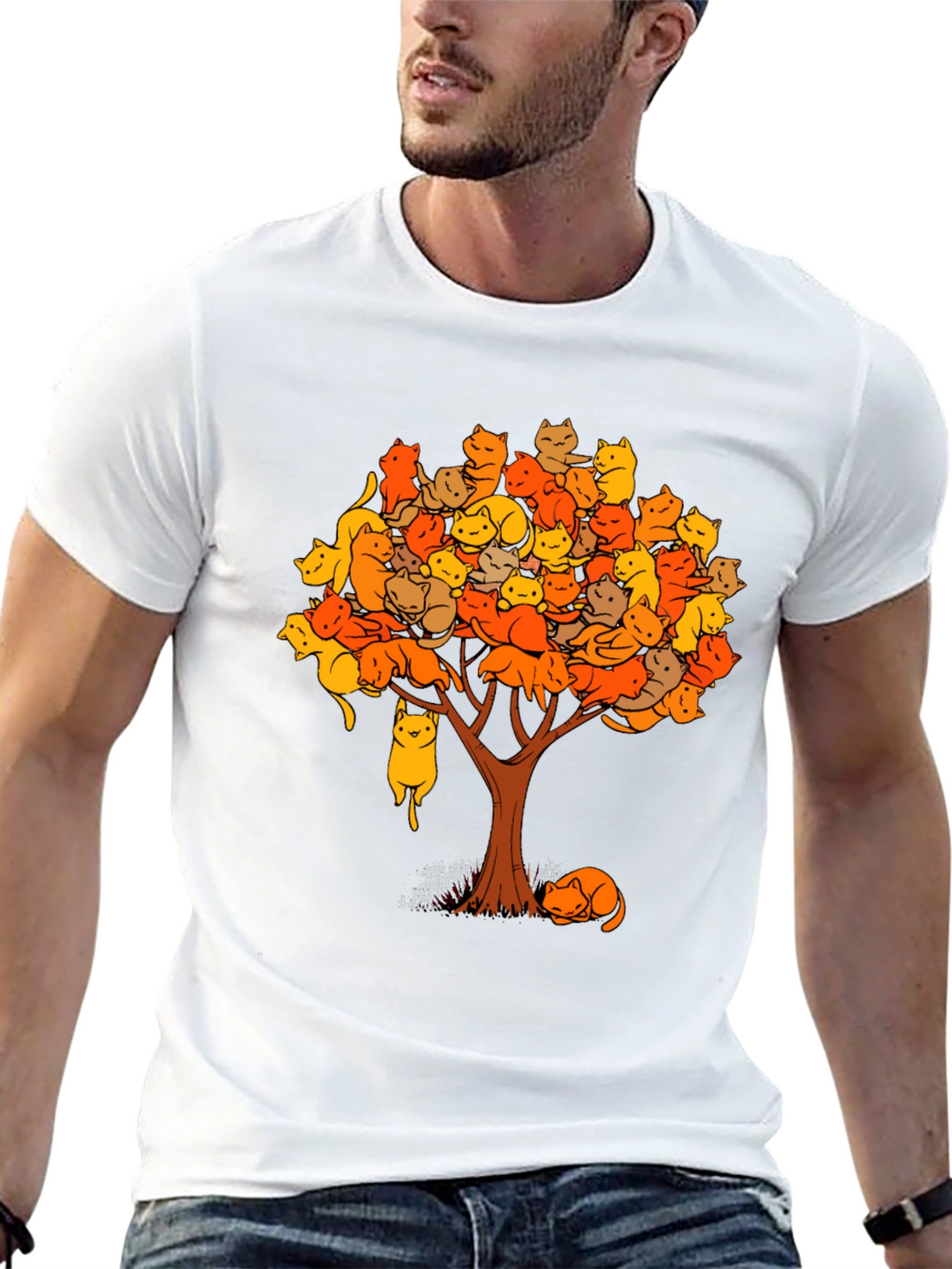 Cat Tree T-Shirt: Funny Cat Lover Tee