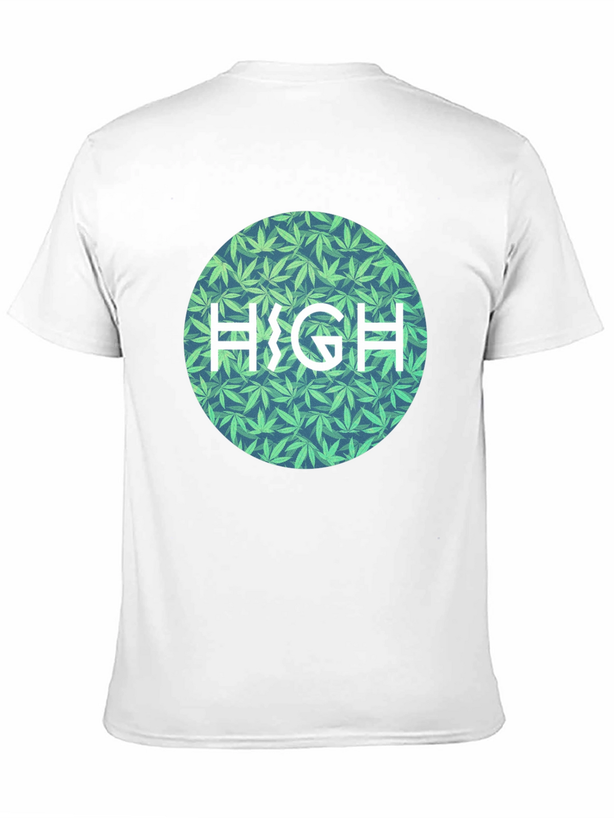 Marijuana Leaf Patterned HIGH Tee
